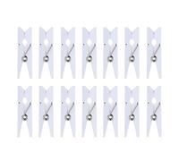 ULTECHNOVO 100 Mini Clips de Fotos de Madera Natural, Pinzas para Ropa Resistentes y No Fáciles de Romper, Ideales para Colgar Collage de Fotos y Banners Decorativos