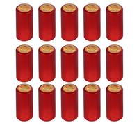 ULTECHNOVO 100 Piezas Capsulas Vino Termorretráctil Película Sellado Botellas de Vino Tapa Termocontraíble para Restaurantes y Bodegas Film Plástico Profesional Color Rojo