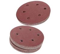 ULTECHNOVO 100 Piezas Discos de Lijado Autoadhesivos de Papel Flocado Grano 80 para Lijadora Circular Distribución Uniforme de Presión y Fácil Reemplazo para Carpintería y Metalurgia