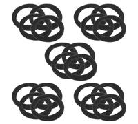 ULTECHNOVO 100 piezas Gomas para el Pelo para Trenzas, Coleteros Elásticos Pequeños de Nylon Negro, Sujeción Segura, para Mujeres y Chicas Adolescentes