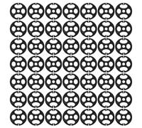 ULTECHNOVO 100 Piezas Hebillas de Ajuste para Asiento de Coche ABS Negro 6,8 CM, Correas Elásticas Ajustables para Cojines de Coche, Sofá y Silla, Accesorio Interior Automotor Resistente y