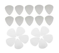 ULTECHNOVO 100 Piezas Púas de Guitarra de Acero Inoxidable Medianas para Pulgar para Rock y Jazz Accesorios de Instrumentos Musicales para Principiantes