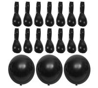 ULTECHNOVO 100 Unidades Globos de Látex Negros de 12 Pulgadas para Ambientación de Fiestas y Graduaciones, Juego de Globos Resistentes y Brillantes para Celebraciones Obsequios