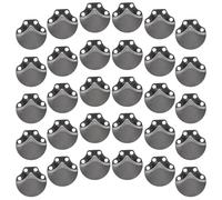 ULTECHNOVO 100 Unidades Material Ligero de Placas de Armadura de Acero Inoxidable Negro y Versátil para Proyectos de Armadura Medieval y Recreaciones Históricas