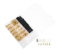 ULTECHNOVO 1050 Piezas Kit de Terminales de Pala Macho y Hembra de Latón con Aislamiento y Tubos Termorretráctiles para Conexiones Eléctricas Seguras y Rápidas Automoción y Cableado Doméstico