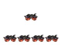 ULTECHNOVO 10piezas Decoración De Halloween Para Coche Clip Difusor De Fragancia Calavera Para Aire Acondicionado Accesorios De Otoño Para Automóviles Para Decoración De Interiores y De