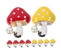 ULTECHNOVO 10piezas Decoración De Setas Para Accesorios De Coche Figuras De Setas Para Ventilación Del Vehículo Esculturas y Adornos Para Manualidades