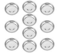 ULTECHNOVO 10piezas Placa de Utilería para Efectos Especiales de Acero Inoxidable Bandeja de Pellets de Humo para Tomas de Estudio Cinematográfico Placa de Montaje para Fotografía Creativa