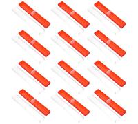 ULTECHNOVO 12 Estuches para Bolígrafos Semitransparentes Rojos Caja de Plástico Compacta para Almacenamiento y Transporte de Plumas Estilográficas Estuche Práctico para Oficina y Escuela