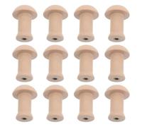 ULTECHNOVO 12 Ganchos de Madera Rústicos para Pared, Superficie sin Astillas y Alta Resistencia, Ideales para Colgar Abrigos Entrada o Pasillo