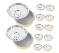 ULTECHNOVO 12 Latas Vacías de Aluminio de 40ml Buen Sellado para Almacenar Comida, Postres y Pasteles, Paquete de 12 Unidades para Conservación Segura