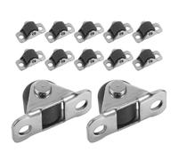 ULTECHNOVO 12 Mini Ruedas Giratorias de 0,5 Pulgadas para Cajones y Muebles Movimiento Direccional Estable, Construcción de Metal y Goma, Paquete de 12 Unidades para Contenedores