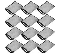 ULTECHNOVO 12 Piezas Bolsas de Filtro Reutilizables para Acuario Color Negro con Malla Fina de Tela para Filtración en Cuidado de Peceras y Mascotas Acuáticas