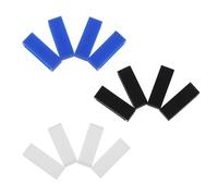 ULTECHNOVO 12 Piezas de Hebillas de Anillo para Correa de Reloj de Silicona, Presillas Flexibles para Pulsera, Accesorios de Reemplazo para Correas de Reloj Inteligentes, Colores, y Oscuro