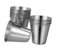 ULTECHNOVO 12 Piezas de Licor Inoxidable Portátiles para Whisky Vodka y Salsa Resistentes y Antióxido para Bar y Hogar