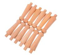 ULTECHNOVO 12 Piezas Pilares de Madera sin Pintar para Armarios Columnas Europeo Rústico Balaustres Decorativos para Muebles y Vinotecas