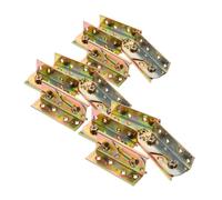 ULTECHNOVO 12piezas Bisagras De Cama Reforzadas Kit De Accesorios Invisibles Para Marcos De Cama Soportes Metálicos Con Tornillos Para Fijación De Barandillas Uso Muebles De Dormitorio