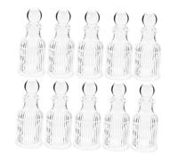 ULTECHNOVO 12piezas Botellas De Agua De Vidrio Transparente Recipientes Vacíos Para Decoraciones De Bautizo Bodas Religiosas y Ceremonias Católicas Botella De Deseos Cristianos