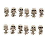 ULTECHNOVO 12piezas Difusores De Para Auto De Clips Decorativos Para Ventilación De Coche Fragancia Base De Aceites Esenciales Ambientador De Calavera Para Halloween