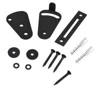 ULTECHNOVO 13 Piezas Cerradura Corrediza para Puerta de Madera Cerrojo de Granero Negro Mate Fácil Instalación y Duradero Acero al Carbono