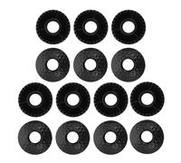 ULTECHNOVO 15 Piezas Accesorios para Bastones de Senderismo Cestas Antideslizantes Removibles Negras de Plástico Resistente Protectores de Punta para Trekking Soporte para Barro y Nieve