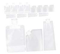 ULTECHNOVO 15 piezas Bolsas de Viaje Reutilizables para Crema Facial Dispensadores de Loción con Cierre Hermético Bolsas Profesionales para Cosméticos Portátiles