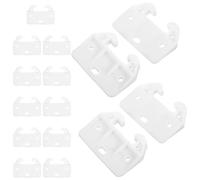ULTECHNOVO 15 Topes de Cajón de Plástico Blanco Forma de Cangrejo para Armarios y Cajoneras, Resistentes a Deformaciones y Evitan Cajón se Salga Guía