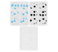 ULTECHNOVO 18 piezas Alfombrillas Amortiguadoras Autoadhesivas para Batería Tapetes de Silicona Transparentes Puntos Azules y Negros Amortiguadores Reutilizables para Caja y Platillos