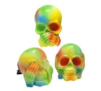 ULTECHNOVO 1juego Soporte De Aire Aromático Para Coche Forma De Calavera Clip De Ventilación Decoración Interior Para Automóviles De Fácil Instalación y Fragancia