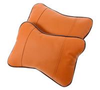 ULTECHNOVO 2 Almohadas Cuello para Coche, Reposacabezas Forma de Hueso, Soporte Cervical Cómodo, Acrílico Marrón, 2 Piezas