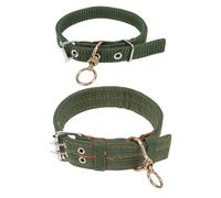 ULTECHNOVO 2 de Lona Resistentes Prevención de Enredos para Ovejas y Perros, Collar Antiparasitario Verde Paquete de 2 Unidades y Uso al Aire Libre