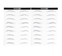 ULTECHNOVO 2 hojas Pegatinas de Cejas Impermeables Simulación Adhesivos Realistas para Mujer Kit de Parche Artificial para Moldeo Natural