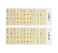 ULTECHNOVO 2 Hojas Pegatinas Decorativas para Teclado Inglés de Color Verde Claro en Material Abs, Fáciles de Colocar Residuos de Pegamento, Ideales para Educación y Comunicación Multilingüe