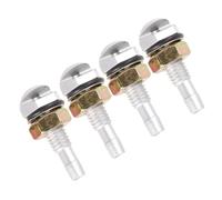 ULTECHNOVO 2 juegos Boquilla Pulverizadora de Limpiaparabrisas de Aleación Ligera de Plateados Recambio Resistente para de Agua y Limpieza de Cristales Coche