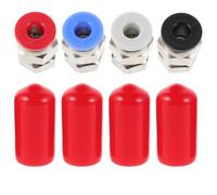 ULTECHNOVO 2 Juegos Conector de Ptfe para Secador de Filamento Conector Neumático Pc4-m6 Recto, Plástico y Metal, 4x2.5mm, para Tubo de Alimentación E Impresora 3d