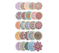 ULTECHNOVO 2 Juegos de Pegatinas de PVC Diseño de Mandala para Ordenador y Cuaderno, Prácticas y Fáciles de Despegar, Ideales para Decorar Regalos y Maletas
