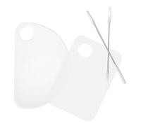 ULTECHNOVO 2 Juegos Paletas de Cosméticos para Mujer de Plato de Maquillaje Transparente Herramientas para Mezclar Maquillaje Diario