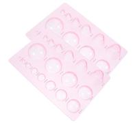 ULTECHNOVO 2 Moldes para Filigrana de Papel de Plástico Rosa, Herramienta de Quilling Plantilla Numérica, Tablero Artístico para Manualidades de Papel, Adecuado para Estudiantes y Uso DIY