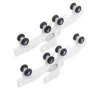 ULTECHNOVO 2 Pares Curtain Track Pulley Magnetic Closure Light Blockers For Seamless Drapery Movement Home Bedrooms and Living Rooms