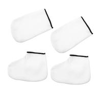 ULTECHNOVO 2 pares Guantes y Botines para Cuidado de Manos y Pies con Cera de Parafina Protectores Térmicos Hidratantes para Spa Casa de para Exfoliación y Pedicura Profesional