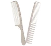 ULTECHNOVO 2 Peines para Cortar Cabello Profesionales Medidor de Extensiones con Dientes Finos Ergonómicos y Ligeros Juego de Peines ABS Resistentes al Calor para Salón y Uso Doméstico