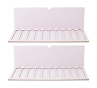 ULTECHNOVO 2 Piezas Bandeja Apilable de Capacidad para 10, Antideslizante Secado en Cultivo Celular y Patología, Color Blanco