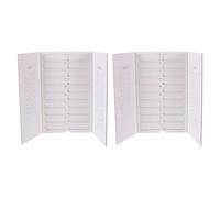 ULTECHNOVO 2 Piezas Bandeja de Almacenamiento de Papel Blanco para 20 Diapositivas, Apilable, Fácil de Limpiar, Adecuado para Tinción y Cultivo Celular en Laboratorio