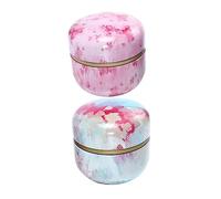 ULTECHNOVO 2 piezas Caja de Almacenamiento Hermética para Té y Dulces Lata Multiusos de Acabado Fino y Diseño Elegante Colores y para Hogar y Tiendas