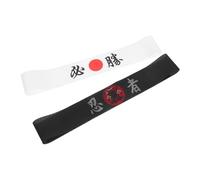 ULTECHNOVO 2 Piezas capucha ninja para la cabeza de kárate pañuelo japonés diadema japonesa diademas de ninjas diadema ninja Diadema de chef Fibra de poliester