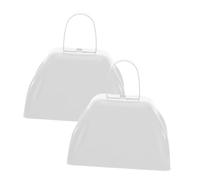 ULTECHNOVO 2 Piezas Cencerro de Metal para Fútbol Cencerros Deportivos Generador de Ruido Fuerte Pequeño para Apoyar Equipos Fiestas y Eventos Deportivos