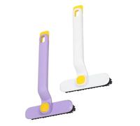 ULTECHNOVO 2 Piezas Cepillo de Limpieza Multifuncional con Cabezal Rotatorio para Azulejos Juntas y Angostos Herramienta de Limpieza para Baño y Cocina Color y Blanco
