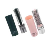 ULTECHNOVO 2 piezas Cepillo Redondo Retráctil para Viaje Compacto y Versátil para Peinados Lisos y Rizados Cepillo Definidor de Rizos para Cabello Curly Resistente y Fácil de Llevar Rosa y
