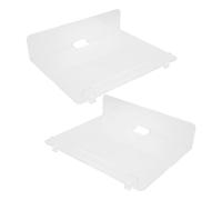 ULTECHNOVO 2 Piezas Colgador Acrílico Estante De Baño Estantes De Libros Estante De Almacenamiento Estantes para Pared Estante De Esquina Electrónico Estante para Proyector Transparente