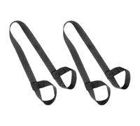 ULTECHNOVO 2 Piezas Correa Fija Ajustable de Poliéster Negro | Hebilla de Liberación Rápida, Asa Acolchada, Doble Uso, para Traslado y Estabilidad de Equipo